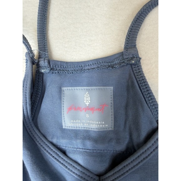 Free People FP Movement Women's Hot Shot Romper Jumpsuit Misty Blue Small NWOT - Picture 6 of 7